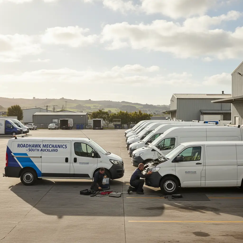 Fleet maintenance services in South Auckland industrial area