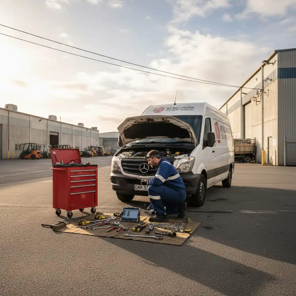 Commercial vehicle fleet maintenance in Mt Wellington industrial zone