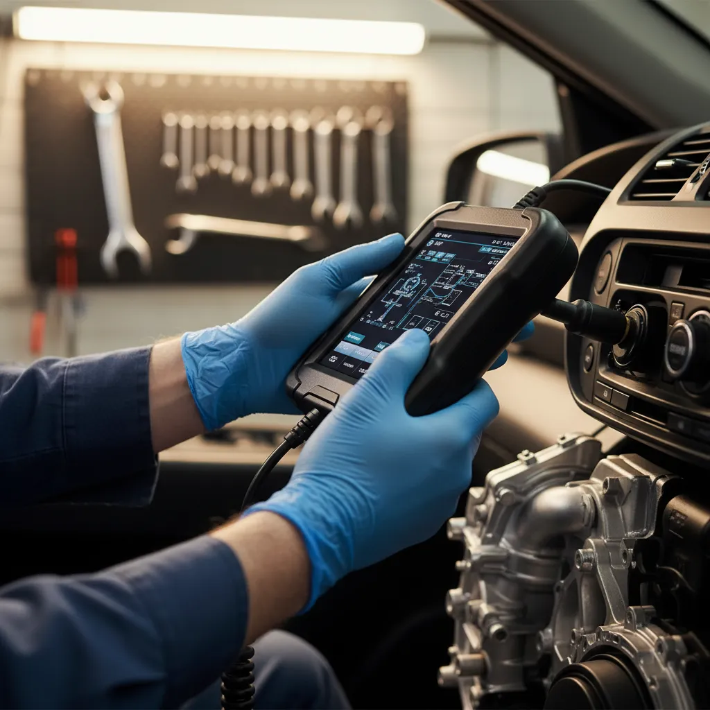 Diagnostic scanning of a European vehicle