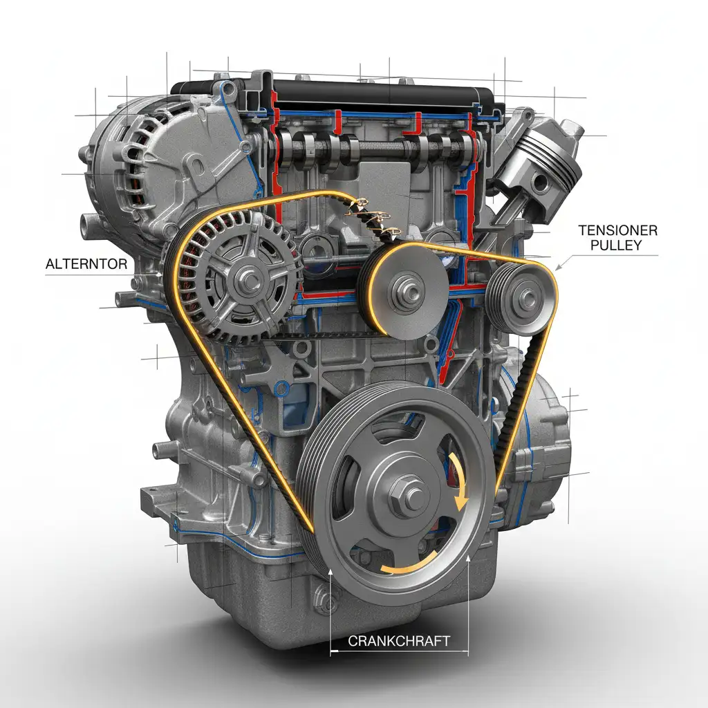 Serpentine belt routing diagram