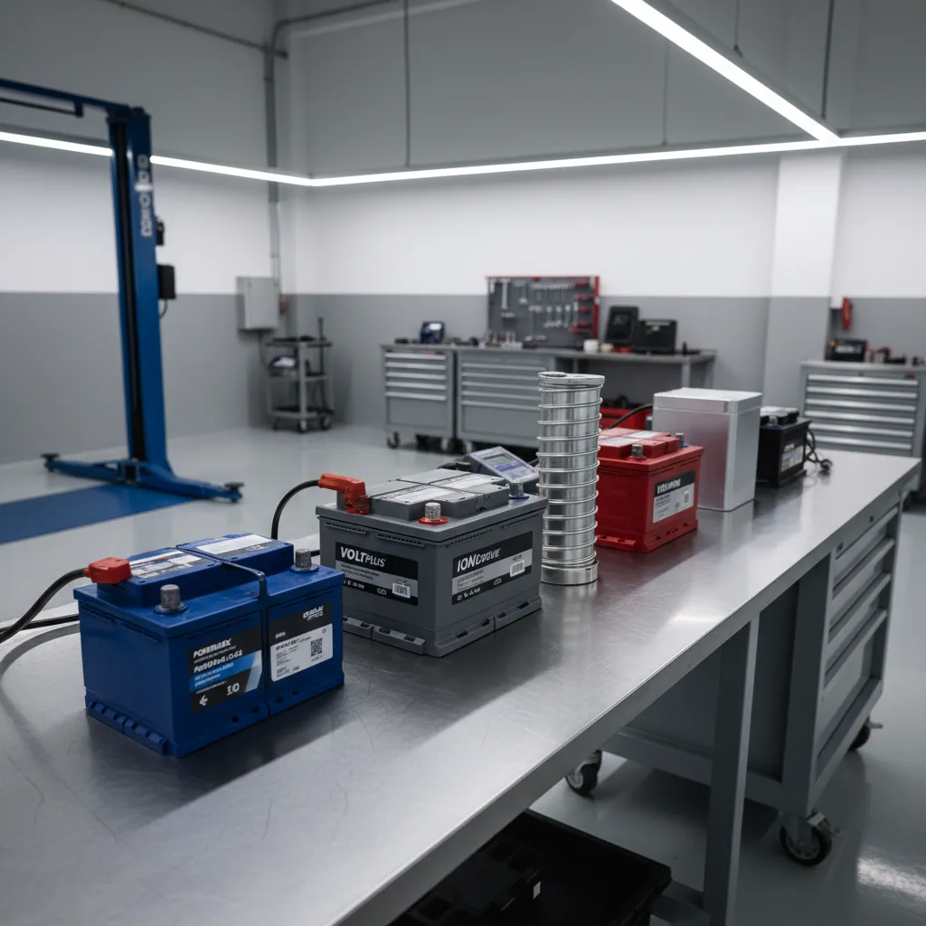 Range of car batteries available for replacement
