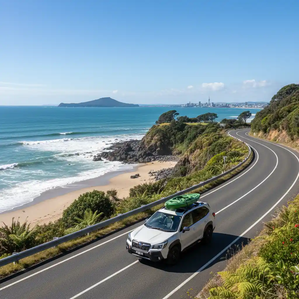 Subaru Forester driving in Auckland