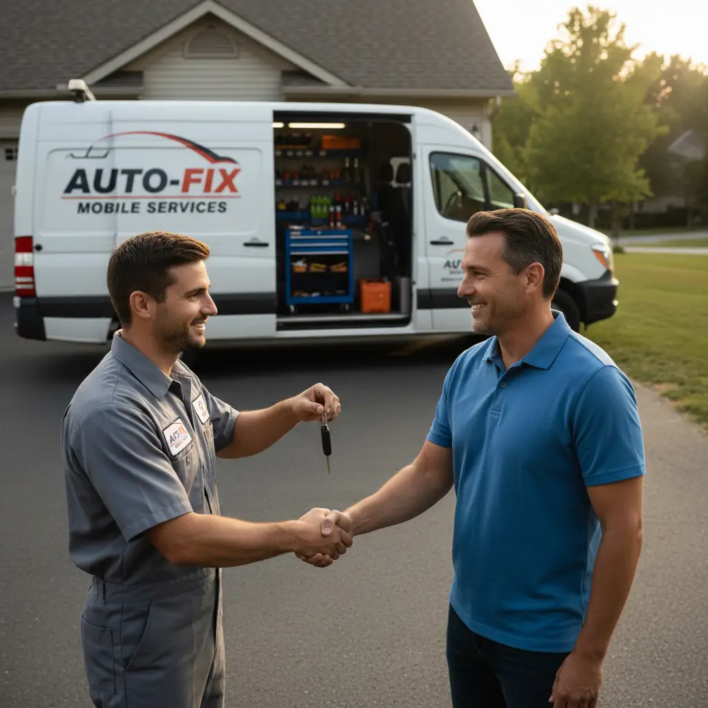 Customer satisfaction with mobile auto repair service