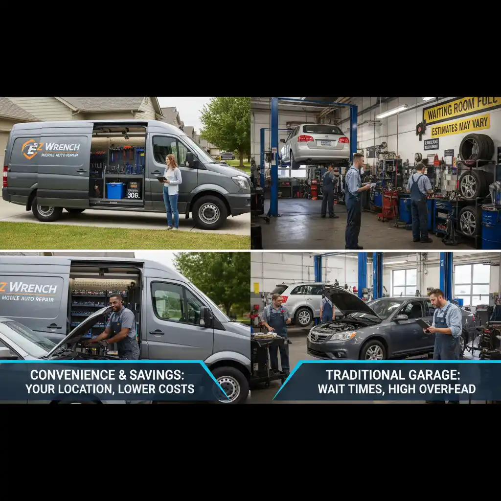 Cost comparison between mobile mechanic and traditional garage