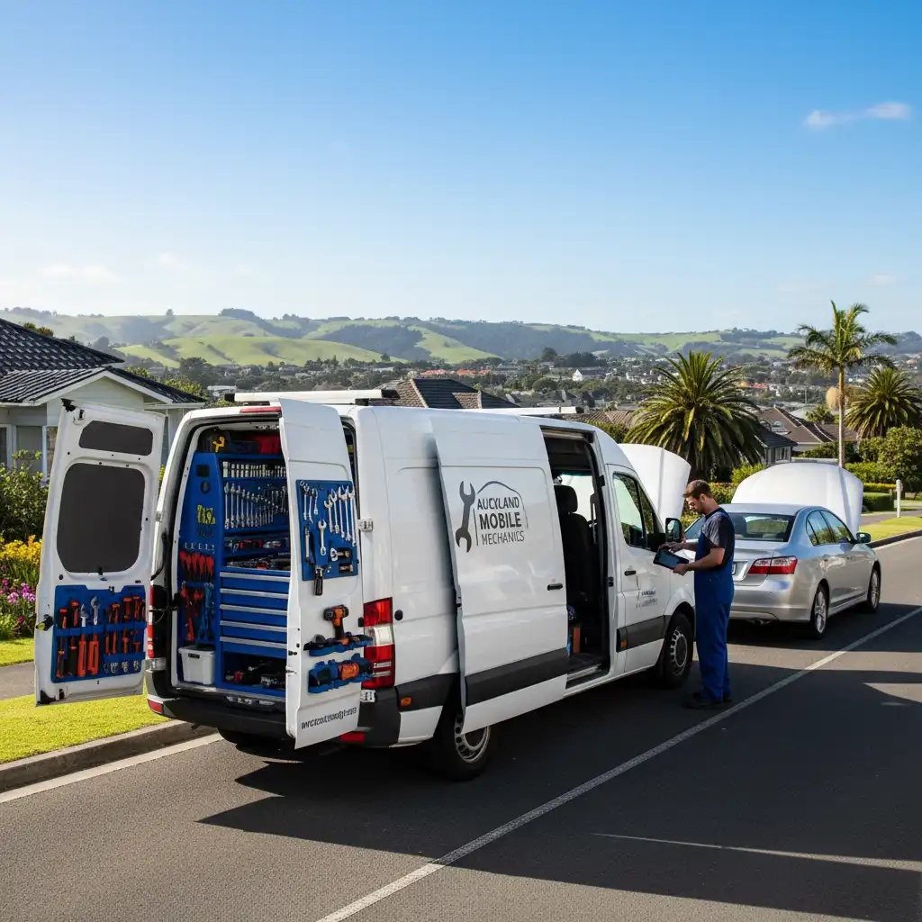 Fully equipped mobile mechanic van in Auckland