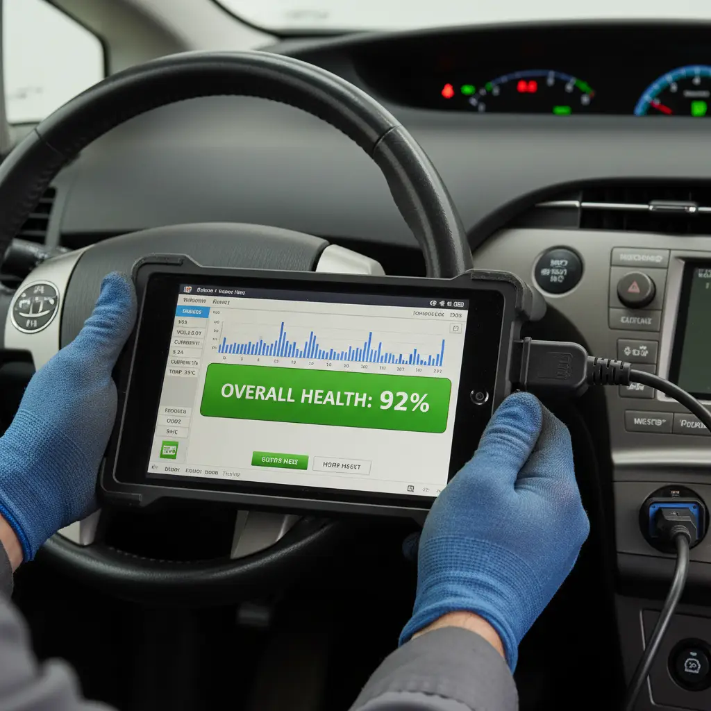 Diagnostic check on a Toyota Hybrid vehicle