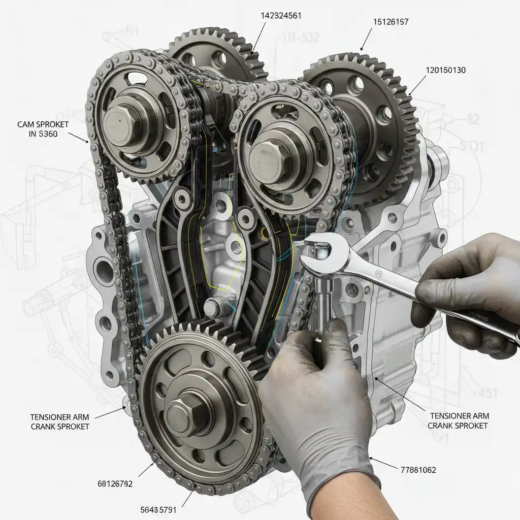 Nissan VQ engine timing chain maintenance