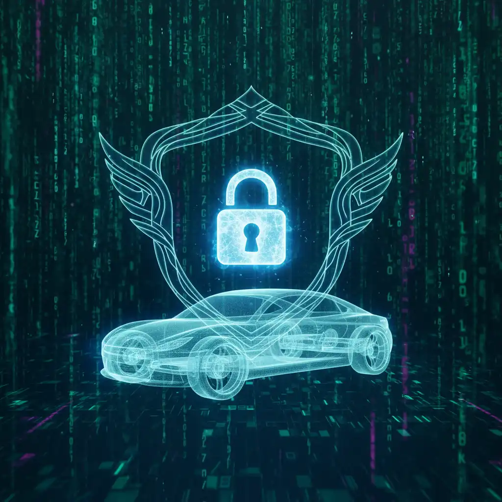Cybersecurity shield protecting a connected vehicle