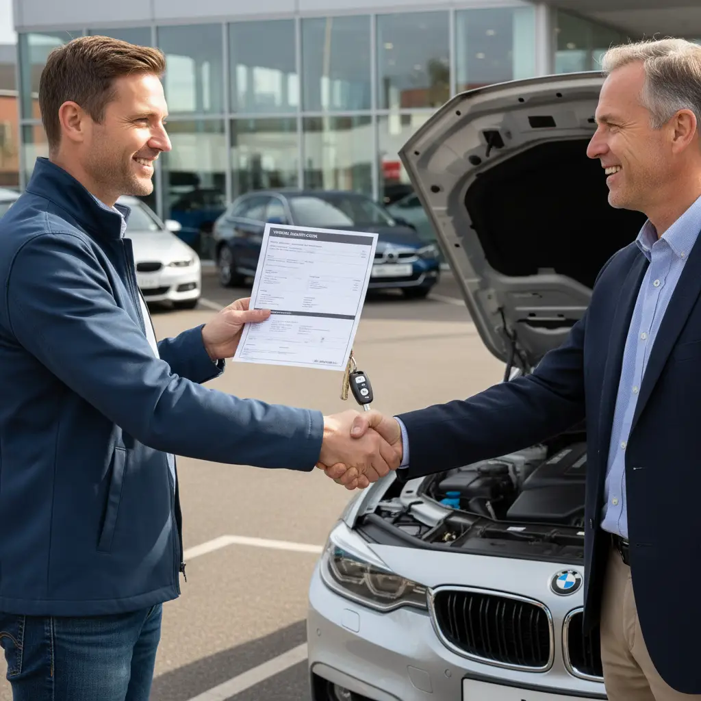 Negotiating car price with inspection report